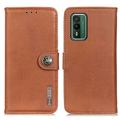 Funda de Cuero Cartera con Soporte Carcasa K02Z para Nokia XR21 Marron