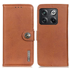 Funda de Cuero Cartera con Soporte Carcasa K02Z para OnePlus 10T 5G Marron