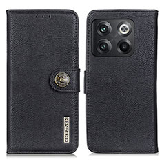 Funda de Cuero Cartera con Soporte Carcasa K02Z para OnePlus 10T 5G Negro