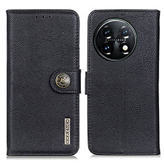 Funda de Cuero Cartera con Soporte Carcasa K02Z para OnePlus 11 5G Negro