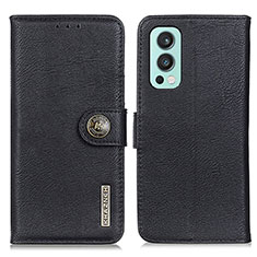 Funda de Cuero Cartera con Soporte Carcasa K02Z para OnePlus Nord 2 5G Negro