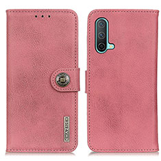 Funda de Cuero Cartera con Soporte Carcasa K02Z para OnePlus Nord CE 5G Rosa