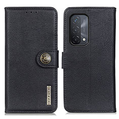 Funda de Cuero Cartera con Soporte Carcasa K02Z para OnePlus Nord N200 5G Negro