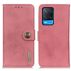 Funda de Cuero Cartera con Soporte Carcasa K02Z para Oppo A54 4G Rosa