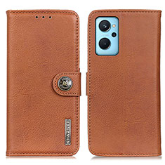 Funda de Cuero Cartera con Soporte Carcasa K02Z para Oppo A96 4G Marron