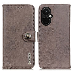 Funda de Cuero Cartera con Soporte Carcasa K02Z para Oppo K11x 5G Gris