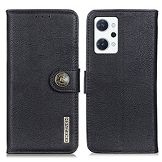 Funda de Cuero Cartera con Soporte Carcasa K02Z para Oppo Reno7 A Negro