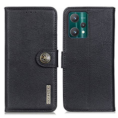 Funda de Cuero Cartera con Soporte Carcasa K02Z para Realme 9 Pro 5G Negro