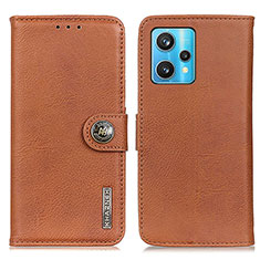 Funda de Cuero Cartera con Soporte Carcasa K02Z para Realme 9 Pro+ Plus 5G Marron