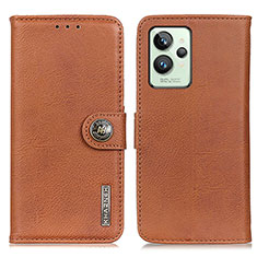 Funda de Cuero Cartera con Soporte Carcasa K02Z para Realme GT2 Pro 5G Marron