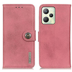 Funda de Cuero Cartera con Soporte Carcasa K02Z para Realme Narzo 50A Prime Rosa