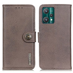 Funda de Cuero Cartera con Soporte Carcasa K02Z para Realme Q5 5G Gris