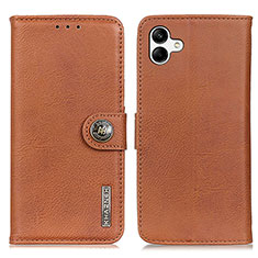 Funda de Cuero Cartera con Soporte Carcasa K02Z para Samsung Galaxy F04 Marron