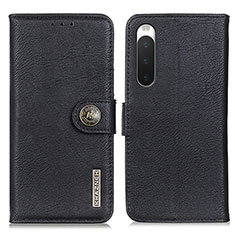 Funda de Cuero Cartera con Soporte Carcasa K02Z para Sony Xperia 10 IV Negro