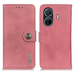 Funda de Cuero Cartera con Soporte Carcasa K02Z para Vivo T1 Pro 5G Rosa