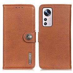 Funda de Cuero Cartera con Soporte Carcasa K02Z para Xiaomi Mi 12 5G Marron