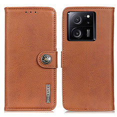 Funda de Cuero Cartera con Soporte Carcasa K02Z para Xiaomi Mi 13T 5G Marron