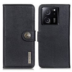 Funda de Cuero Cartera con Soporte Carcasa K02Z para Xiaomi Mi 13T 5G Negro