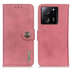 Funda de Cuero Cartera con Soporte Carcasa K02Z para Xiaomi Mi 13T Pro 5G Rosa