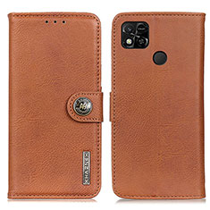 Funda de Cuero Cartera con Soporte Carcasa K02Z para Xiaomi POCO C3 Marron