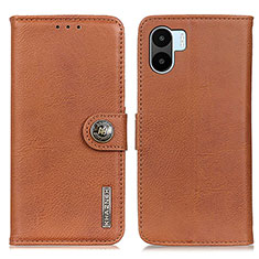 Funda de Cuero Cartera con Soporte Carcasa K02Z para Xiaomi Poco C51 Marron