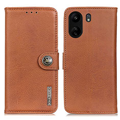 Funda de Cuero Cartera con Soporte Carcasa K02Z para Xiaomi Poco C65 Marron