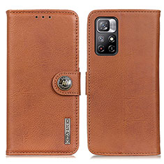 Funda de Cuero Cartera con Soporte Carcasa K02Z para Xiaomi Poco M4 Pro 5G Marron