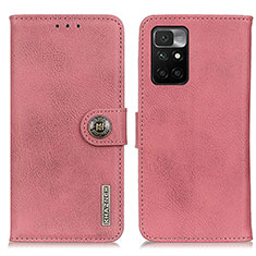 Funda de Cuero Cartera con Soporte Carcasa K02Z para Xiaomi Redmi 10 (2022) Rosa