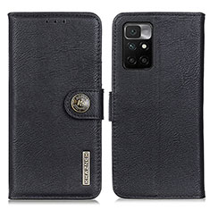 Funda de Cuero Cartera con Soporte Carcasa K02Z para Xiaomi Redmi 10 4G Negro