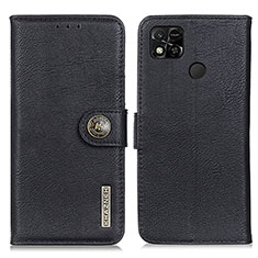 Funda de Cuero Cartera con Soporte Carcasa K02Z para Xiaomi Redmi 10A 4G Negro