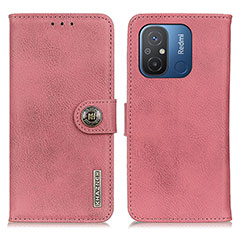 Funda de Cuero Cartera con Soporte Carcasa K02Z para Xiaomi Redmi 12C 4G Rosa