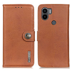 Funda de Cuero Cartera con Soporte Carcasa K02Z para Xiaomi Redmi A1 Plus Marron