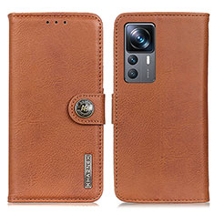 Funda de Cuero Cartera con Soporte Carcasa K02Z para Xiaomi Redmi K50 Ultra 5G Marron