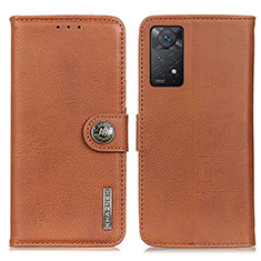 Funda de Cuero Cartera con Soporte Carcasa K02Z para Xiaomi Redmi Note 11 Pro 4G Marron