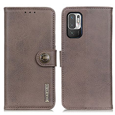 Funda de Cuero Cartera con Soporte Carcasa K02Z para Xiaomi Redmi Note 11 SE 5G Gris