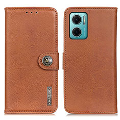 Funda de Cuero Cartera con Soporte Carcasa K02Z para Xiaomi Redmi Note 11E 5G Marron