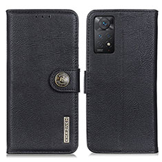 Funda de Cuero Cartera con Soporte Carcasa K02Z para Xiaomi Redmi Note 12 Pro 4G Negro