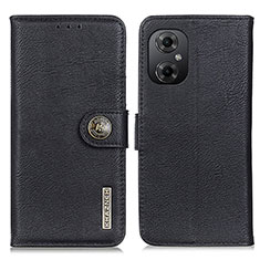 Funda de Cuero Cartera con Soporte Carcasa K02Z para Xiaomi Redmi Note 12R Pro 5G Negro