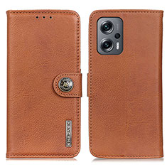 Funda de Cuero Cartera con Soporte Carcasa K02Z para Xiaomi Redmi Note 12T Pro 5G Marron