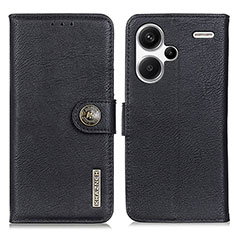 Funda de Cuero Cartera con Soporte Carcasa K02Z para Xiaomi Redmi Note 13 Pro+ Plus 5G Negro