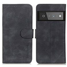 Funda de Cuero Cartera con Soporte Carcasa K03Z para Google Pixel 6 Pro 5G Negro