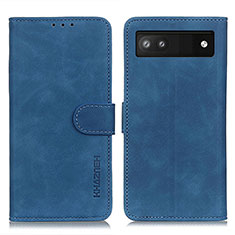 Funda de Cuero Cartera con Soporte Carcasa K03Z para Google Pixel 6a 5G Azul