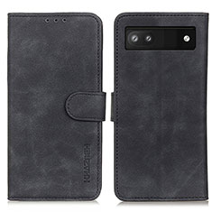 Funda de Cuero Cartera con Soporte Carcasa K03Z para Google Pixel 6a 5G Negro