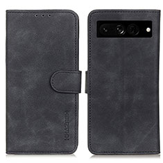 Funda de Cuero Cartera con Soporte Carcasa K03Z para Google Pixel 7 Pro 5G Negro