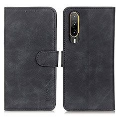 Funda de Cuero Cartera con Soporte Carcasa K03Z para HTC Desire 22 Pro 5G Negro