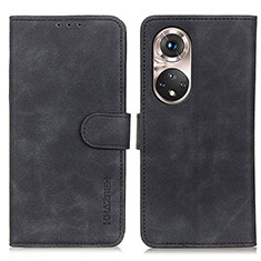 Funda de Cuero Cartera con Soporte Carcasa K03Z para Huawei Honor 50 Pro 5G Negro