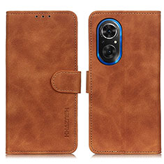 Funda de Cuero Cartera con Soporte Carcasa K03Z para Huawei Honor 50 SE 5G Marron