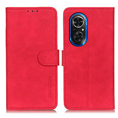 Funda de Cuero Cartera con Soporte Carcasa K03Z para Huawei Honor 50 SE 5G Rojo