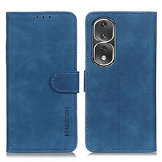 Funda de Cuero Cartera con Soporte Carcasa K03Z para Huawei Honor 80 Pro 5G Azul