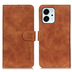 Funda de Cuero Cartera con Soporte Carcasa K03Z para Huawei Honor 80 SE 5G Marron